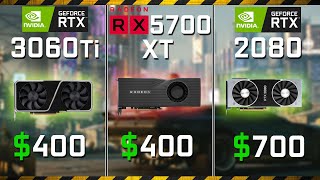 RTX 3060 Ti vs RX 5700 XT vs RTX 2080  Test in 12 Games 1440p 2160p [upl. by Marucci]