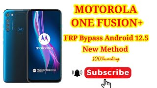 Motorola One Fusion Plus Frp BypassMoto One fusion Frp Bypass Android 12🆕 MethodNo PC No Apk [upl. by Gosney]