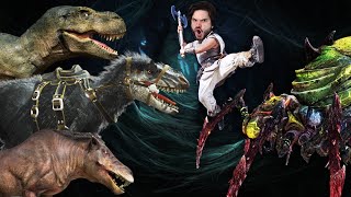 A GRANDE GUERRA DO ARK 15 DINOSSÁUROS VS UMA ARANHA GIGANTE [upl. by Suoinuj216]