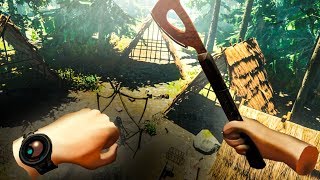 The SCARIEST Virtual Reality Survival Game EVER Forest VR Funny Moments [upl. by Jennings951]