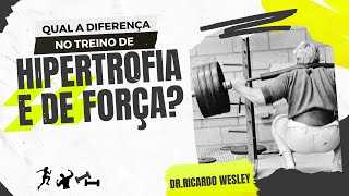 DIFERENÇAS no treino de FORÇA e de HIPERTROFIA treino força hipertrofia hipertrofiamuscular [upl. by Jamnes]