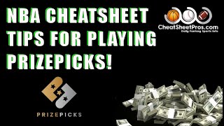 NBA CheatSheet with PrizePickscom [upl. by Toddy225]