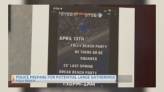 Folly Beach preparing for rumored large gathering at the beach Thursday [upl. by Leibrag]