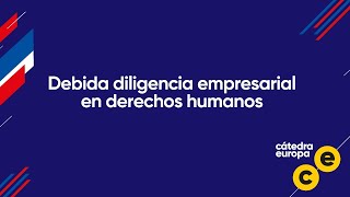 Debida diligencia empresarial en derechos humanos [upl. by Stouffer]