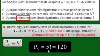 Análise Combinatória 12  Quando Usar ARRANJOS ou COMBINAÇÕES Simples CC V228 [upl. by Kacerek]