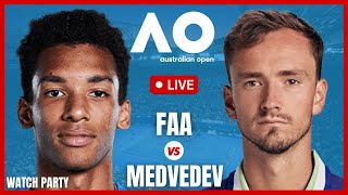 Medvedev vs Auger  Aliassime LIVE  2024 AO  Watch Party [upl. by Eran]