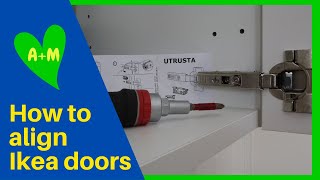 How to adjust Ikea kitchen cabinet doors [upl. by Herc355]