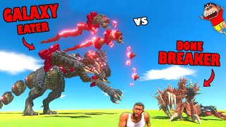 GALAXY EATER Challenges BONE BREAKER in Animal Revolt Battle Simulator with SHINCHAN CHOP UNDEFEATED [upl. by Llirrem]