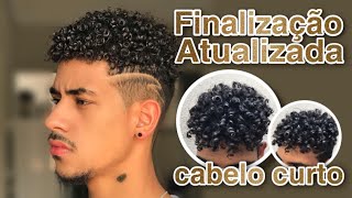 FINALIZAÇÃO ATUALIZADA cabelo cacheado curto [upl. by Anelec]