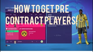 HOW TO GET PRE CONTRACT PLAYERS IN FIFA23 CAREER MODE [upl. by Ihdin415]