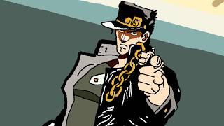 Jotaro vs Darby Paint Version Jojos Bizarre Adventure Stardust Crusaders [upl. by Sternberg]