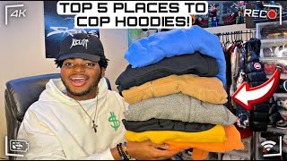 TOP 5 PLACES TO BUY THE BEST HOODIES [upl. by Nomelc]