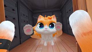 Crazy Cat FINALLY Leaves The House  I Am Cat VR Full Game [upl. by Atoiyanap]