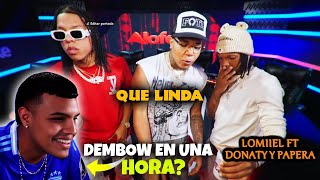 LOMIIEL FT DONATY Y PAPERA  QUE LINDA PROD LEO RD  REACCION [upl. by Aicul]