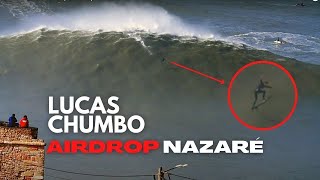 Lucas Chumbos Epic Ride at NAZARE  Incredible BIG WAVE SURFING [upl. by Ellehsim]