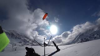 Obertauern Snowkiting 29 1 2019 So schauts aus [upl. by Laforge]