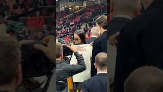 Olivia Rodrigo and Louis Partridge at Manchester United Game oliviarodrigo louispartridge [upl. by Mahon255]