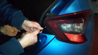 How to change the rear braketurn signalreverse light Nissan Micra K14 2017 English Subtitle [upl. by Nessi]