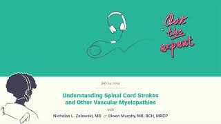 712 Understanding Spinal Cord Strokes and Other Vascular Myelopathies [upl. by Htes]