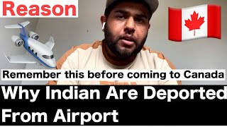 Why Tourists and Students are deported from Canada Airport  2024 🇨🇦 [upl. by Oettam]