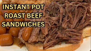 INSTANT POT ROAST BEEF SANDWICHES [upl. by Stedmann814]