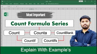 Count Formulas Series in Excel  MS Office [upl. by Nwavahs]