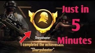 Pubg Mobile DEADEYE Title Get in 5 Minutes  How To Get Sharpshooter Title In 5 Minutes [upl. by Hoag]