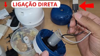 mini processador de alimentos elétrico não carrega [upl. by Laumas]