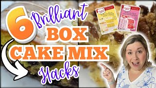 6 Brilliant BOX CAKE MIX RECIPES you MUST TRY  MOUTHWATERING Cake Mix Recipes you DONT WANNA MISS [upl. by Ariella]