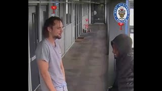 CCTV shows murderer laughing with friend shortly before killing him [upl. by Husha]