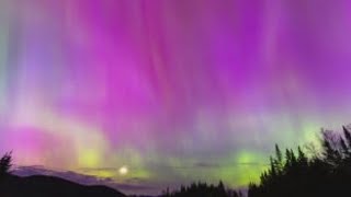 Rare aurora borealis lights up Maine skies [upl. by Melli]