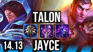 TALON vs JAYCE MID  8k comeback 45k DMG 900 games Godlike  BR Grandmaster  1413 [upl. by Oratnek]