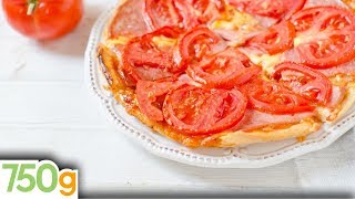 Recette de Tarte fine à la tomate  750g [upl. by Anh]