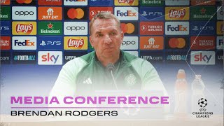 Full Champions League Media Conference  Celtic Manager Brendan Rodgers previews Lazio v Celtic [upl. by Wolsniw]