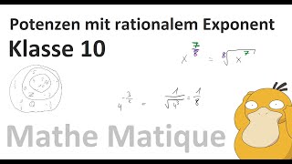 Potenzen mit rationalem Exponenten  schreibweise Wechseln [upl. by Aryahay600]