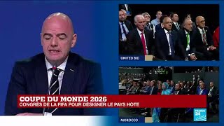 Coupe du monde 2026  la FIFA annonce les trois États sélectionnés [upl. by Ronaele]