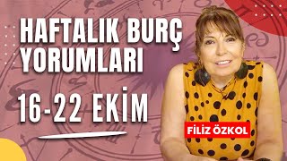 FİLİZ ÖZKOL İLE HAFTALIK BURÇ YORUMLARI  16  22 EKİM [upl. by Bessy]