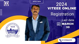 VITEEE 2024 EXAM ONLINE REGISTRATIONBTECH COURSES ENTRANCEAPPLICATION [upl. by Kassaraba]