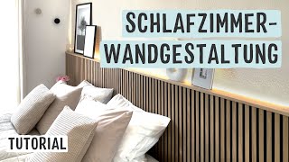 Anleitung SchlafzimmerWandgestaltung mit Paneelen und Farbe  WAGNER W 690 FLEXiO [upl. by Nehtiek]