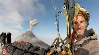 quotvolcanologiequot parapente volcan Acatenango volcan de Fuego [upl. by Ennasil]