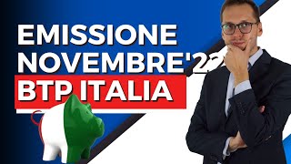 BTP ITALIA  Emissione Novembre 2022 Conviene🙄 Tasso cedolare minimo 16 leggi in descrizione [upl. by Iruy]