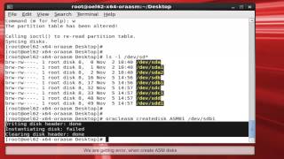 Oracleasm  Instantiating disk  failed [upl. by Seagrave]