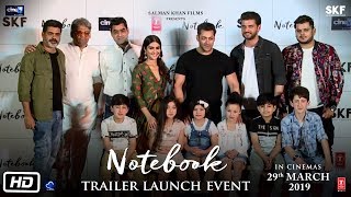 Notebook  Trailer Launch Event  Salman Khan Pranutan Bahl Zaheer Iqbal Nitin Kakar [upl. by Eellac]