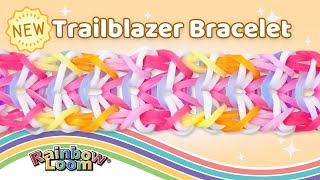 NEW Trailblazer Rainbow Loom Bracelet Tutorial by Angelynn TutorialsByA™  Advanced Level Design [upl. by Wrench]