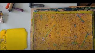 Demonstration of Woodcut printmaking without a press  monotype [upl. by Schultz]