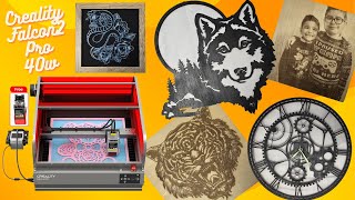 Ultimate Laser Engraver amp Cutter Creality Falcon2 Pro 40W Review amp Demo [upl. by Aicsile528]