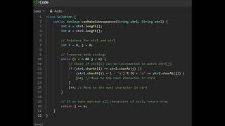 2825 Make String a Subsequence Using Cyclic Increments [upl. by Vikki]