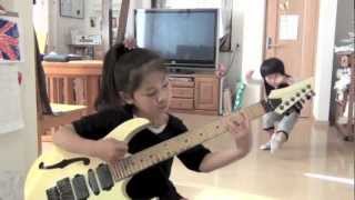 Japanese 7 years old girl plays quotGREENTINTED SIXTIES MINDquot LisaX feat Kazmyft2 [upl. by Nosmirc296]