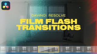 Film Flash Transitions for DaVinci Resolve [upl. by Jorrie]