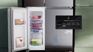 Heladera Electrolux Multidoor No Frost Inverter Flexispace 621L Plata IQ8S [upl. by Margalit]